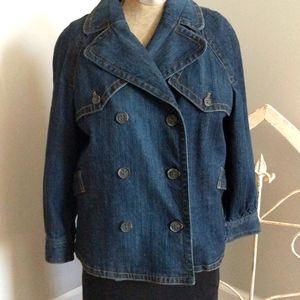Chadwick's Women's Double Breasted Denim Jacket